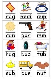 Flashcards Short U Page 001 Jpg 1 270 1 949 Pixels Three Letter Words Cvc Words Kindergarten Cvc Words