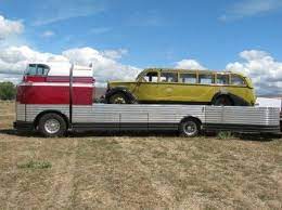 Futurliner No 5 Resurrected As A Car Hauler Comes Up For Sale Gmc Vehicles Gmc Car Carrier