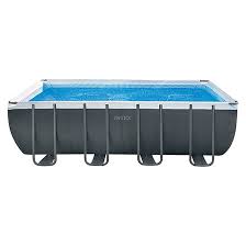 Intex Frame Pool Set Ultra Quadra Xtr L X B X H 549 X 274 X 132 Cm Fassungsvermogen 17 203 L Dunkelgrau Swimming Pool Pool Poolfolie
