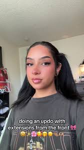 Updo with Hair Strands in Front