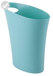 Umbra Skinny Polypropylene Waste Can 2 Gallon 7 5l Surf Blue Fun Stuff And Gift Ideas Amazon Partner Link Bathroom Trash Can Trash Can Stylish Bathroom