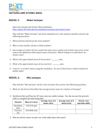 Acid and base online lab activity answer key acid and base online lab activity answer key. Phet Isotopes And Atomic Mass Answer Key Isotopes And Atomic Mass