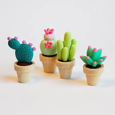 Miniature cacti tutorial diy polymer clay миниатюрный кактус из полимерной глины. Darling Miniature Cactuses Polymer Clay Crafts Cute Clay Polymer Clay Miniatures