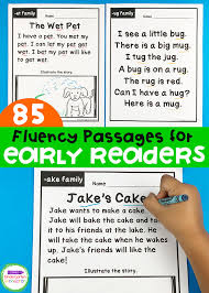 Each reading has very simple. Word Family Fluency Passages For Early Readers In Kindergarten