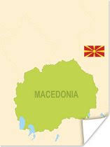 Dit rijk omvatte de gebieden die op dit moment liggen in het noorden van griekenland, in het zuidwesten van bulgarije en in de voormalige joegoslavische. Bol Com Illustratie Van Noord Macedonie In Het Groen Met De Vlag Van Het Land Poster 60x80 Cm