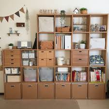 リビング パルプボード 引出 ポリプロピレンメイクボックス ポリエステル綿麻混 ソフトボックス スタッキングチェスト などのインテリア実例 2015 10 21 12 30 15 roomclip ルームクリップ スタッキングシェルフ インテリア 収納 インテリア