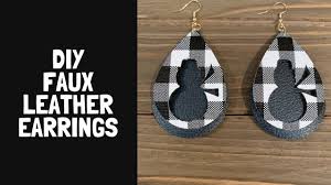 Leather earrings can be a fun diy project that can leave you with a new accessory to wear. How To Make Faux Leather Earrings With Cricut Explore Youtube