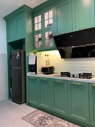 Set peralatan masak silikon dapur 5 buah set alat set silikon spatula. Renovasi Ruang Dapur Kecil Bertemakan English Moden Dengan Warna Hijau Hias My