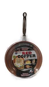 New Red Copper 10 Inch Frying Pan As Seen On Tv Ultra Tough Ceramic Non Stick Red Coppertm Pans Are Non Stick Non S Red Copper Pan Ceramic Non Stick Ceramics