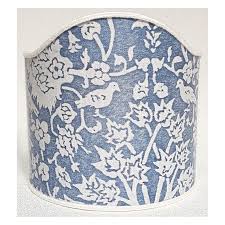 Excellent service from karen at the italian lighting centre. Wall Sconce Clip On Lamp Shade Fortuny Fabric Cornflower Blue