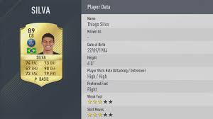 Squad building challenges » potm » thiago silva » thiago silva. Fifa 17 Ligue 1 Best Players Top 20 Of French League For Fut