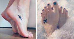 A giant butterfly with skull inside on your chest. 120 Tiny Foot Tattoo Ideas Showing Sometimes Less Is More Bored Panda