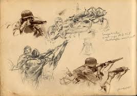 Also any winning drawing needs to show the sketch of his work to prove he drew it. World War Ii Sketches By Hans Liska