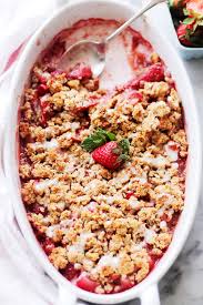 Strawberry Crumble Recipe Diethood Strawberry Crumble Recipe Crumble Recipe Food