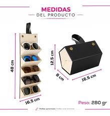 Organizador Anteojos Estuche Para 5 Lentes Portátil Plegable | MercadoLibre