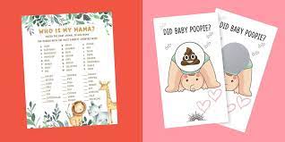 The emoji game is a part of the greenery baby shower game set that has 19 awesome games to entertain your guest of honor, friends and family. 20 Fun Baby Shower Games Best Games To Play At A Baby Shower