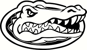 Florida Gators Logo Black And White Sketch Coloring Page Florida Gators Logo Gator Logo Gator Image