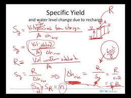 Specific Yield And Retention Youtube