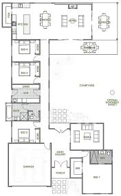 The Elara Offers The Very Best In Energy Efficient Home Design From Green Homes Australia Ta U Shaped House Plans Open Floor House Plans Courtyard House Plans
