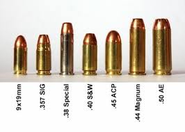 64 meticulous pistol calibers from smallest to largest