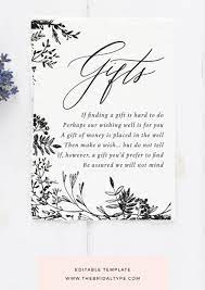 Gift Registry Card Templett Gift Registry Wedding Registry Etsy Wedding Registry Cards Wedding Registry Template Gift Registry Cards