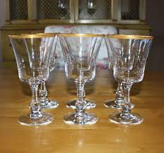 Richmond virginia great american cities collection shot glass. Vintage Fostoria Richmond Gold Rim Water Goblets Set Of 6 Stemware Wine Glasses Fostoria Gold Rims Stemware
