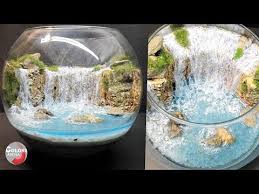Diy Waterfall Terrarium Diorama Aquascape Youtube Diy Waterfall Terrarium Aquascape