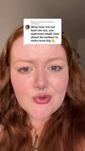 Replying to @Cassidy Perkins nose contour to make nose bigger 🤯 #make...
