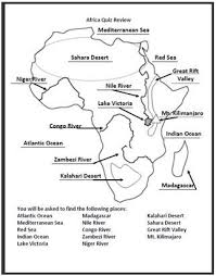 I Made This Africa Geography Quiz For An Assessment I Included A Review That Tells You Where Each Place Geography Quiz Geography Lessons Geography Activities