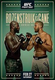 Watch battlefield fight league debut on ufc fight pass! Ufc Fight Night Rozenstruik Vs Gane Wikipedia