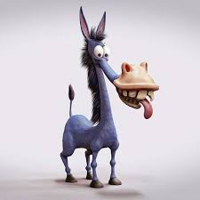 Donkey Blue Tomislav Zvonaric Funny Art Animal Drawings Character Design