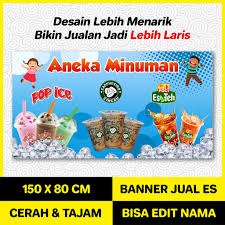 Kedai srm di taman impian emas, skudai, johor. Banner Spanduk Warung Jualan Es Pop Es Ice Cincau Teh Poci Shopee Indonesia