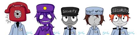 Fnaf Set Guards By Silverxcristal Deviantart Com On Deviantart Fnaf Security Guards Fnaf Night Guards Fnaf