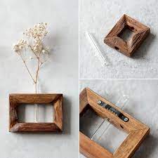 古材の小さな一輪挿し ゼネラルストア オルネ 一輪挿し 一輪挿し 壁掛け 木製アート