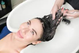 When used once or twice a week instead of your usual shampoo, these tinted. Premium Photo Washing Emerald Hair Color Of Young Woman With Shampoo In Beauty Salon