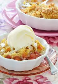 Crumble A La Rhubarbe Facile Recette Crumble Rhubarbe Recette Crumble Rhubarbe