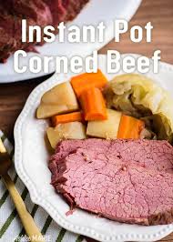 Enjoy your st patrick's day with this tasty instant pot corned beef and. Corned Beef And Cabbage Instant Pot Recipe And Video Ashlee Marie Real Fun With Real Food
