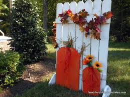 40 best images about halloween fence on pinterest. Make This Autumn Pumpkin Fence