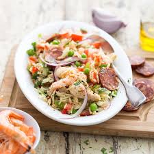 Salade Comme Une Paella Recette Minceur Ww France Recette En 2020 Paella Recette Recette Salade Paella