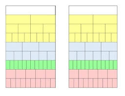 equivalent and comparing fractions chart