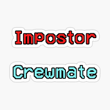 Among Us Impostor And Crewmate Font Sticker By Aspolaris17 Scrapbook Stickers Printable Print Stickers Cute Stickers