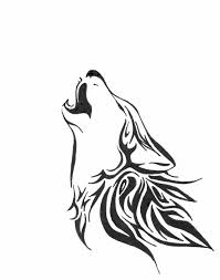 Image Howling Tattoo Wolf By 0krypton0 On Deviantart Cat Silhouette Tattoos Simple Wolf Tattoo Tribal Wolf Tattoo
