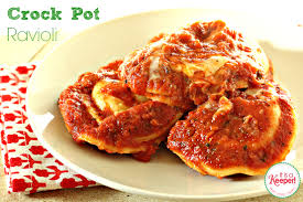 Made with onions, garlic, spices and topped with a sweet and. Easy Crock Pot Recipes Crock Pot Ravioli It Is A Keeper