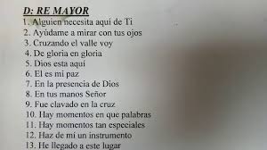 Leviciado de la novia del señor jesucristo : Re Mayor D Major L Listado De Canciones Cristianas Con El Mismo Tono Adoracion Youtube