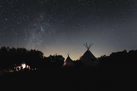 Stars space clouds storm moon cloudy sky galaxy night stormy sky dark cloud dark background cloudy storm sky rain pixabay. Hd Wallpaper Two Beige Tents Camping Near Trees Nighttime Dark Sky Stars Wallpaper Flare