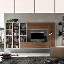 Modern Italian Design Tv Media Unit Oak By Santa Lucia Minimalist Spacious Unit Contemporary Tv Units Modern Tv Stand Living Rooms Cupboard Designs For Hall
