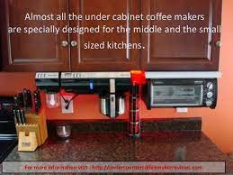 Can a coffee maker be under a cabinet? Best Under Counter Coffee Maker