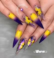 52 Trendy Acrylic Stiletto Nails Design Ideas For You Page 49 Of 52 Coffin Nails Designs Stiletto Nails Designs Sunflower Nails
