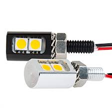 Miniature Led License Plate Bolt Stud Mount Pigtail Connection Super Bright Leds