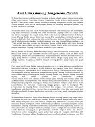 Maybe you would like to learn more about one of these? Sejarah Tangkuban Perahu Pdf